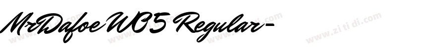 MrDafoe W05 Regular字体转换